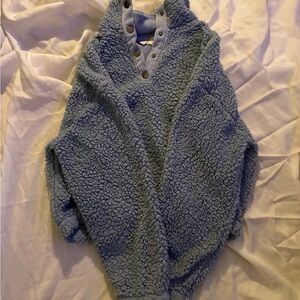 Hippie Rose Soft Blue Cowl Neck Sweater